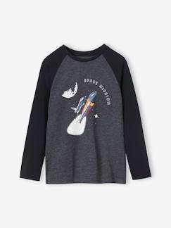 Garçon-T-shirt, polo, sous-pull-T-shirt-T-shirt motif graphique garçon manches raglan colorées