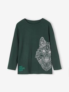 Tee-shirt motif animal garçon en coton recyclé