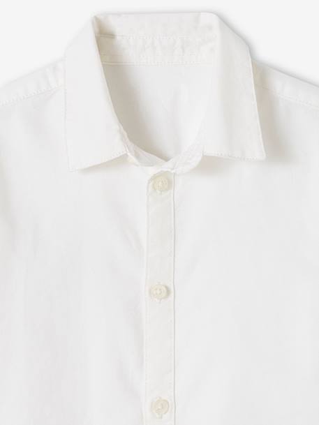 Chemise Oxford garçon blanc+bleu ciel 