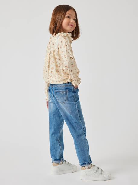 Jeans 'Mom fit' Denim - Die Passgenaue für Mädchen, REGULAR blue stone+Denim blue+double stone 