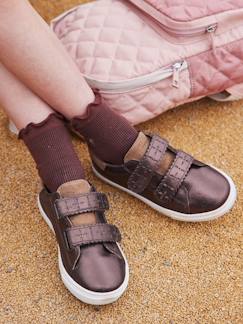 Schuhe-Mädchen Sneakers mit Klettverschluss, Anziehtrick