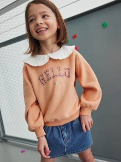 Mädchen-Mädchen Sweatshirt mit Bubikragen