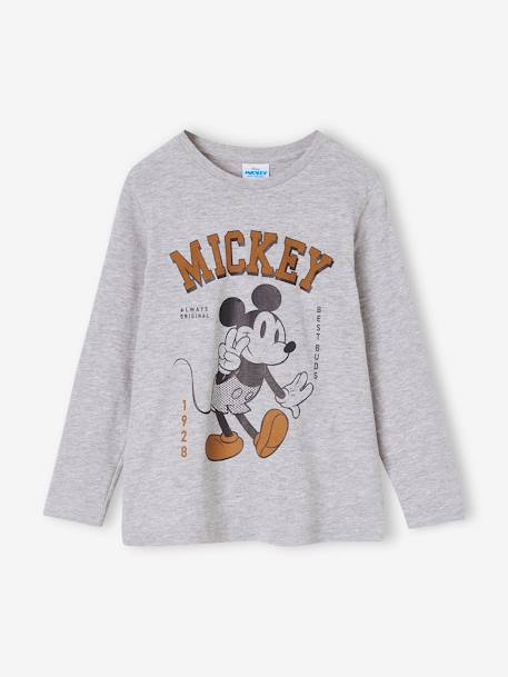 T-shirt manches longues Disney Mickey® garçon gris chiné 