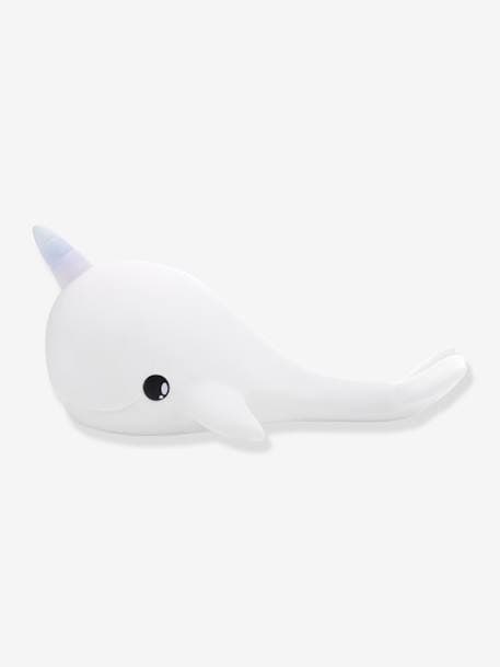Veilleuse rechargeable Baleine Narval - DHINK KONTIKI blanc 