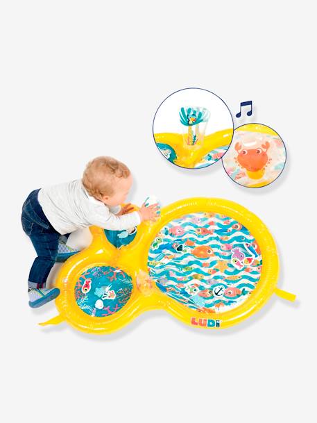 Wassergefüllte Baby Spielmatte LUDI gelb 