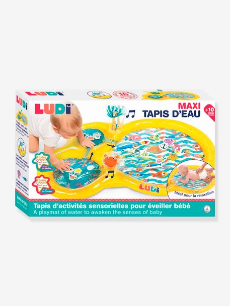 Wassergefüllte Baby Spielmatte LUDI gelb 