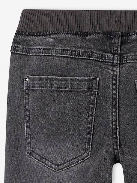 Die UNVERWÜSTLICHE, robuste Jungen Jeans mit Dehnbund WATERLESS denim grey+stone 