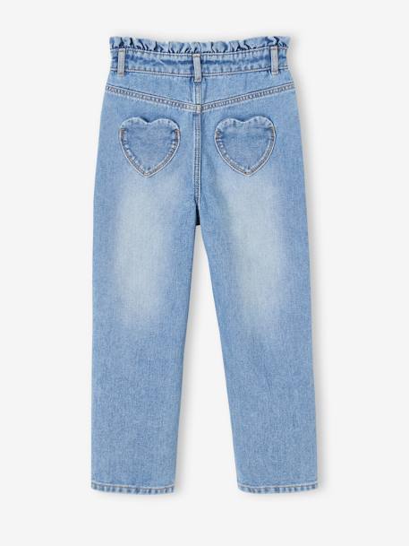Mädchen-Jeans im Mom-Schnitt blue stone+Denim grey 