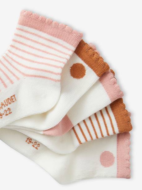 5er-Pack Baby Mädchen Socken BASICS Oeko-Tex rostfarben 