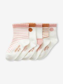 Baby-5er-Pack Baby Mädchen Socken BASICS Oeko-Tex