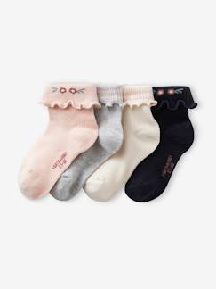 Mädchen-4er-Pack Mädchen Socken Oeko-Tex