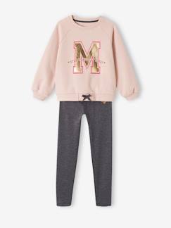 Mädchen-Mädchen-Sportdress Sweatshirt mit Leggings