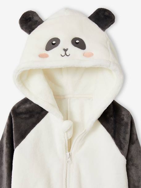 Combi-pyjama panda fille gris 