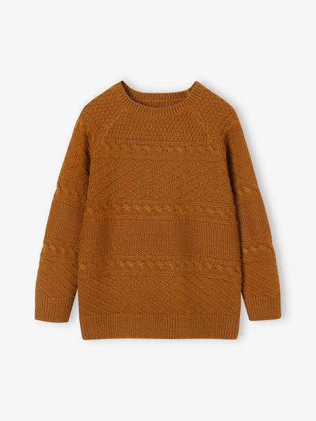 Jungen Pullover Oeko-Tex bronze 