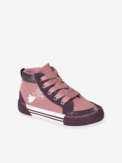 Schuhe-Mädchen High-Sneakers, Anziehtrick