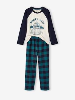 Pyjama yéti garçon avec bas en flanelle
