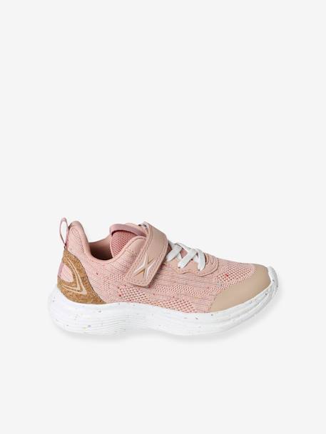 Mädchen Sneakers, elastische Schnürung rosa 