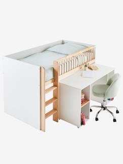 Chambre et rangement-Chambre-Lit bébé, lit enfant-Combiné lit mezzanine + bureau coulissable GECKO