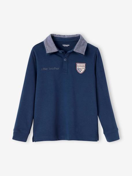 Jungen Poloshirt, 2-in-1-Look indigo 