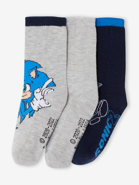 Lot de 3 paires de chaussettes Sonic® marine 