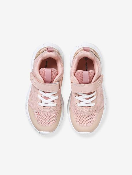 Mädchen Sneakers, elastische Schnürung rosa 