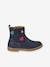 Boots en cuir fille collection maternelle marine 
