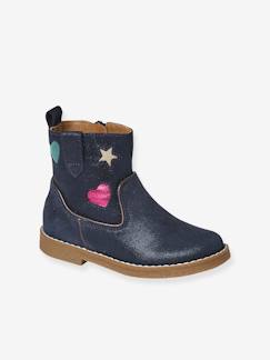 Chaussures-Chaussures fille 23-38-Boots, bottines-Boots en cuir fille collection maternelle