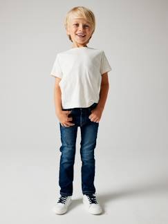 Happy School-Junge-Hose-Jungen Straight-Fit-Jeans WATERLESS, Hüftweite REGULAR Oeko Tex