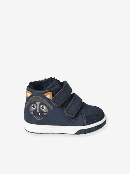 Warme Baby Klett-Sneakers blau 