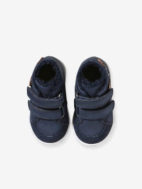 Warme Baby Klett-Sneakers blau 