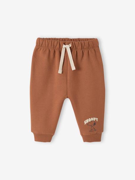 Pantalon Peanuts® Snoopy bébé en molleton chocolat 