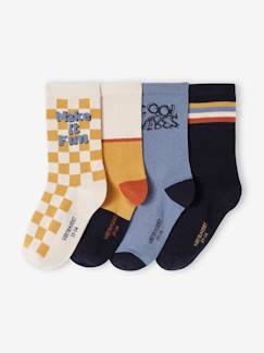 Junge-Unterwäsche-Socken-4er-Pack Jungen Socken Oeko-Tex