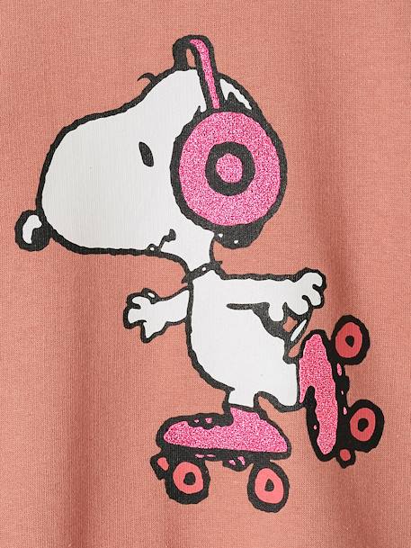Sweat fille Snoopy Peanuts® vieux rose 