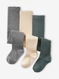 Bébé-Chaussettes, Collants-Lot de 3 collants bébé maille