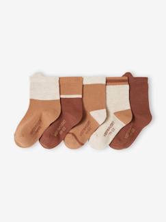 Garçon-Sous-vêtement-Lot de 5 paires de chaussettes bébé colorblock