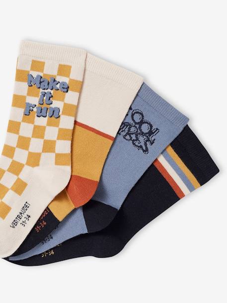 4er-Pack Jungen Socken Oeko-Tex türkis 