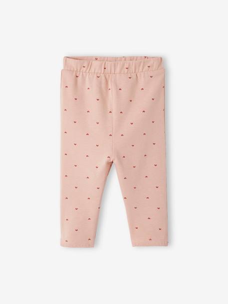 Lot de 2 leggings bébé rose poudré 