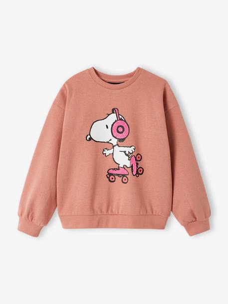 Sweat fille Snoopy Peanuts® vieux rose 