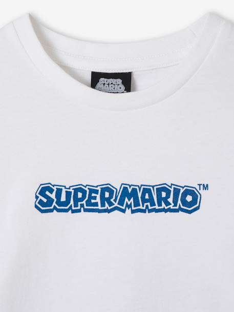T-shirt manches longues Mario et Luigi® garçon blanc 