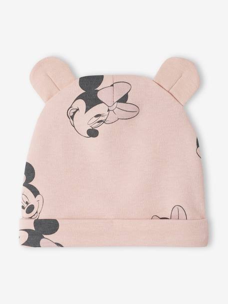 Ensemble bébé fille body + pantalon + bonnet Disney® Minnie rose poudré 