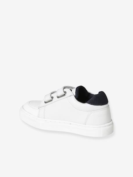 Baskets en cuir enfant blanc 