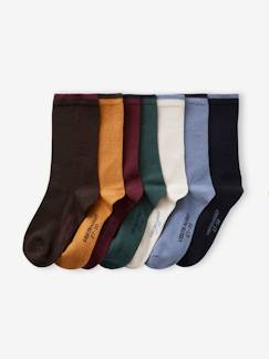 -7er-Pack Jungen Socken, zweifarbig