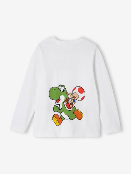 T-shirt manches longues Mario et Luigi® garçon blanc 