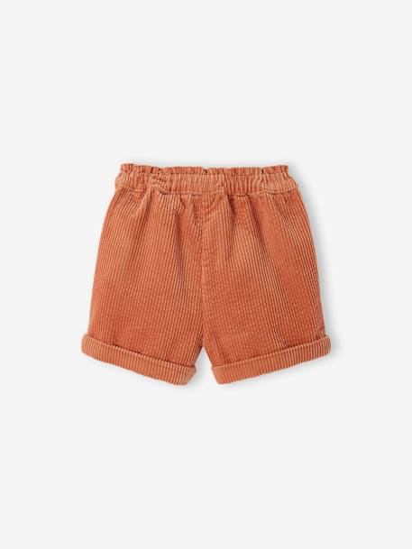 Baby Cord-Shorts rostfarben 