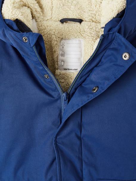 Jungen 3-in-1-Jacke mit Recycling-Polyester elektrisch blau+hellbraun+khaki+marine 