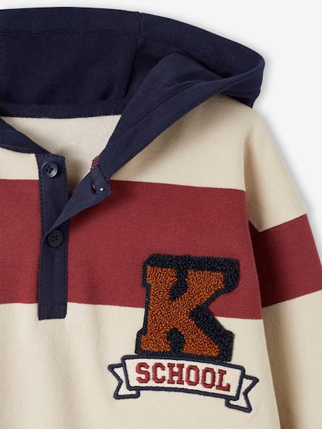 Jungen Kapuzensweatshirt bordeaux 