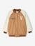 Mädchen Collegejacke, Materialmix camel 