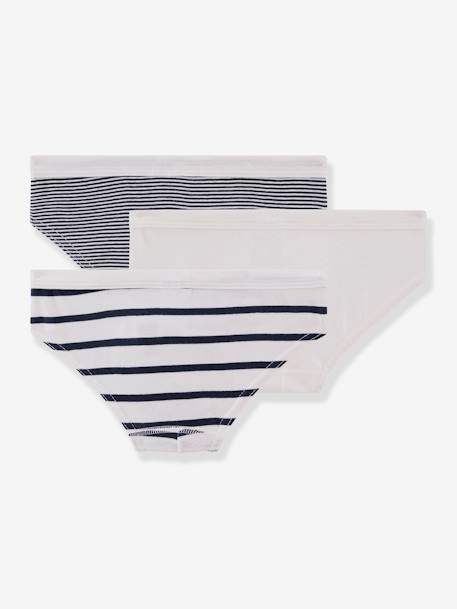 Lot de 3 slips PETIT BATEAU blanc 