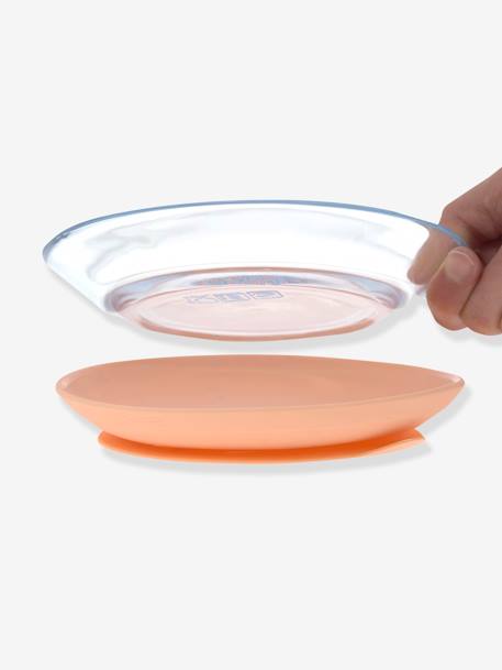 Coffret repas LÄSSIG Glass en verre et silicone orange 