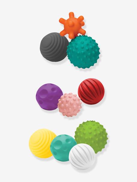 Set 10 balles Souples Sensorielles - INFANTINO multicolore 